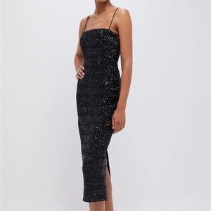 HYACINTH HOUSE
Black Sequin Carmen Column Maxi Dress Tuckernuck